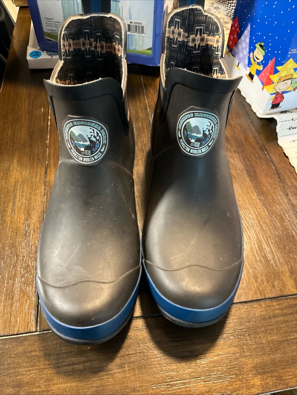 Pendleton Rubber Ankle Boots Olympic National Park Collection Women's Size 8